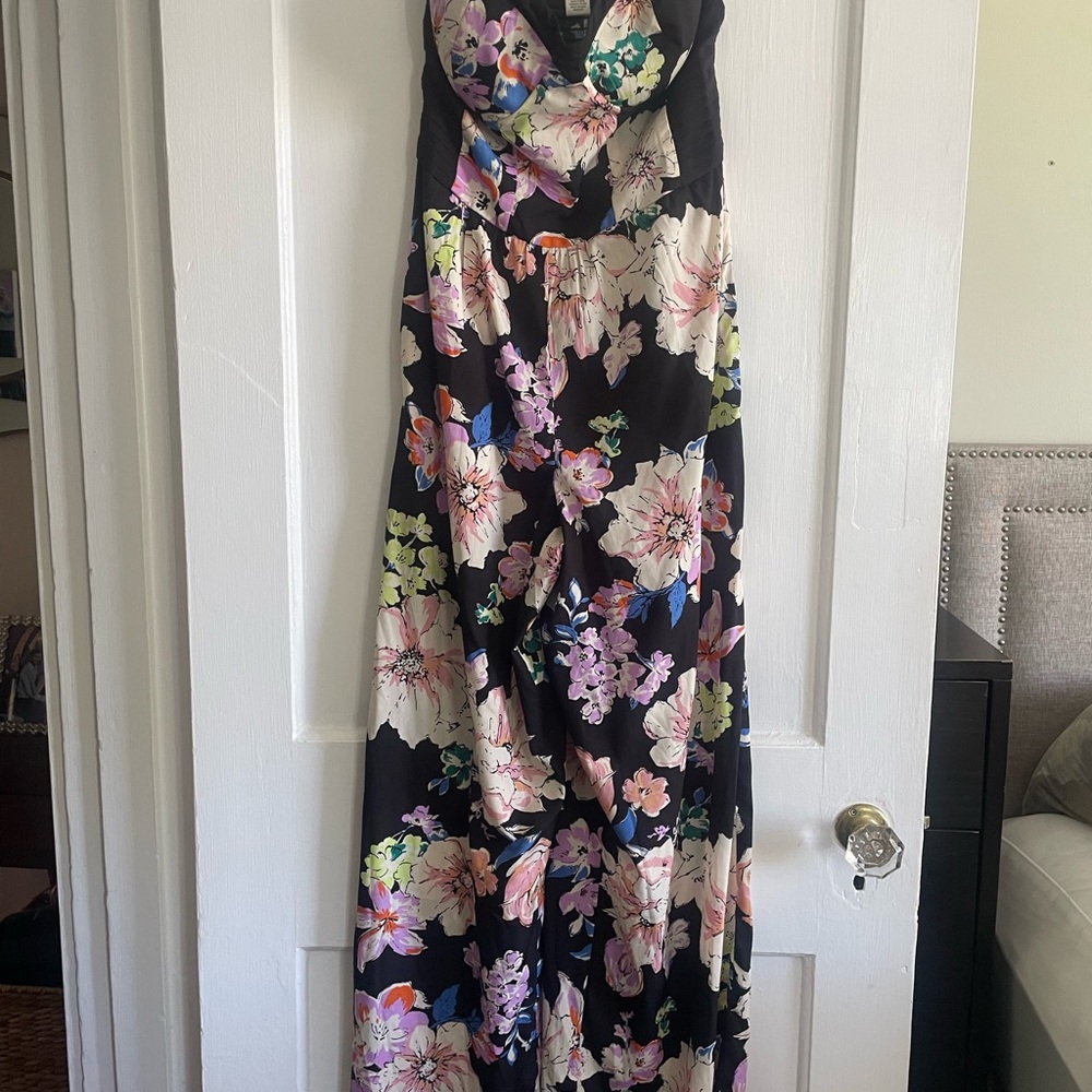 Band of Gypsies Black Floral Wide Leg Jumper
